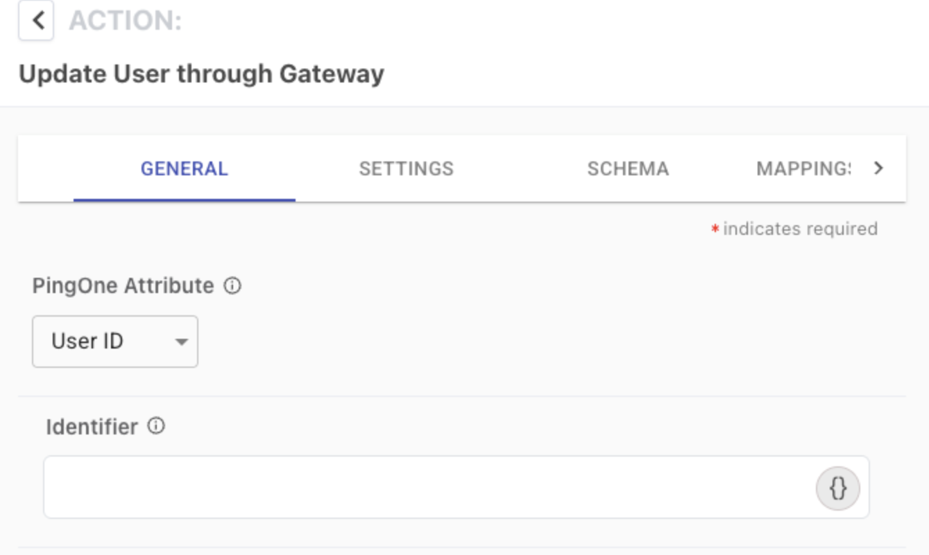 A screen capture of the user through gateway configuration.