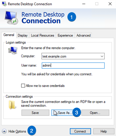 remote desktop script