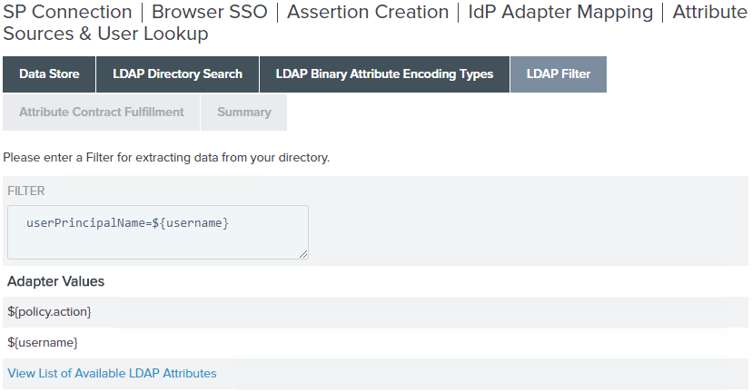 Screen capture ldap filer