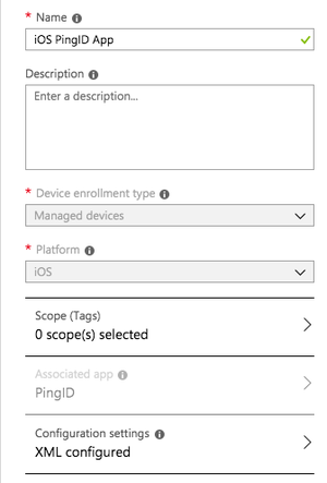 A screen capture showing the Configuration Settings tab.