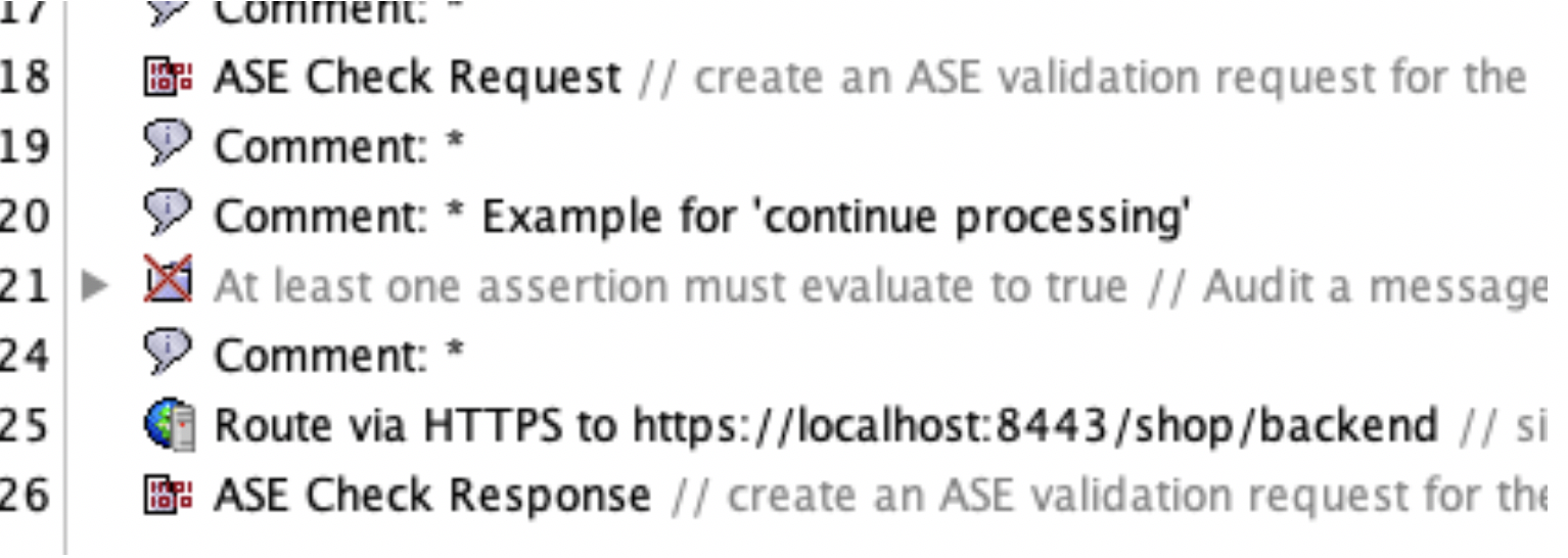 A screen capture of the ASE Check Request and ASE Check Response.