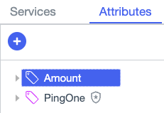 Screen capture of the Amount attribute on the Attributes tab.