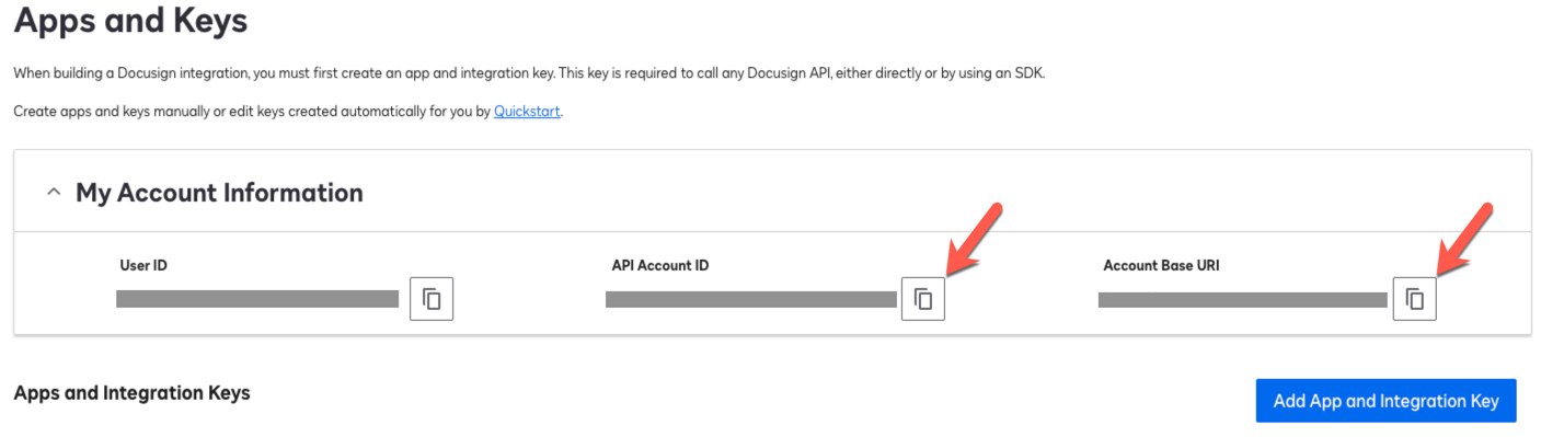 DocuSign My Account Information