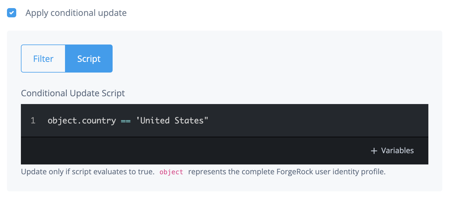 mapping conditional update script