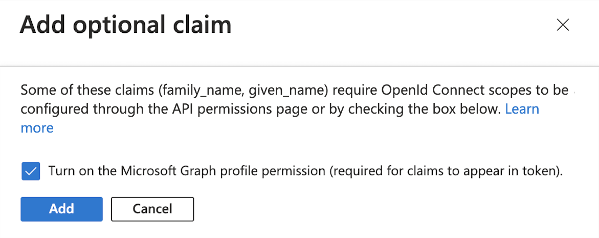 entra id add optional claim additional