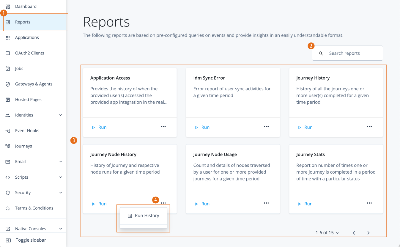 reports dashboard no newreport