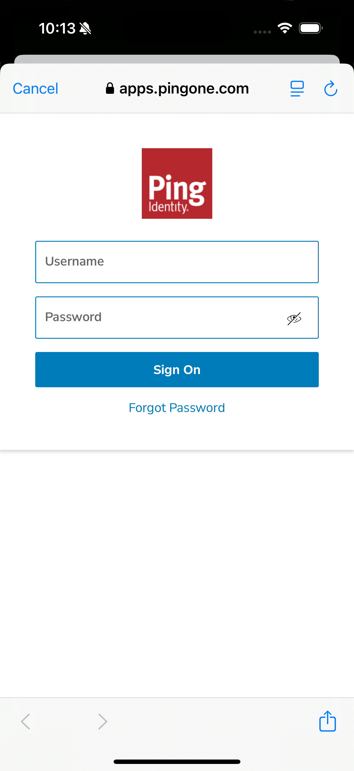 ios oidc pingone login